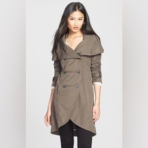 Mackage Malka Double Breasted Trench Coat, Size Medium
